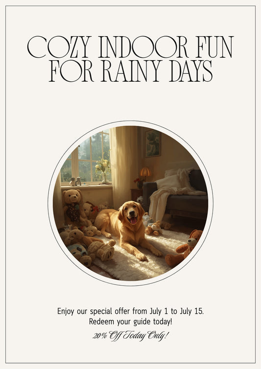 Guía 5 juegos en casa día lluvia perro — Doggosy