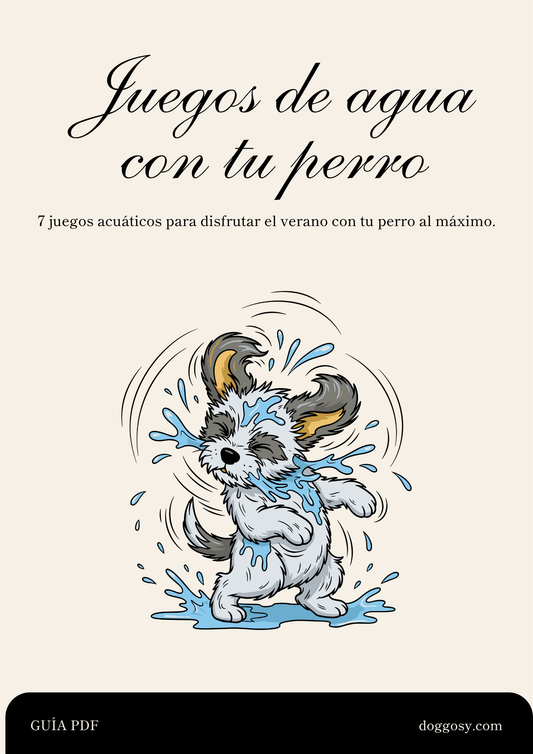 Guía digital Juegos de agua con tu perro - Ebook PDF con actividades acuáticas para perros