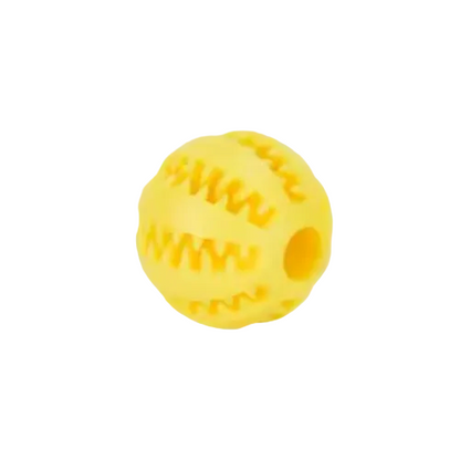 Pelota Mordisco Amarilla - Juguete dental para perros