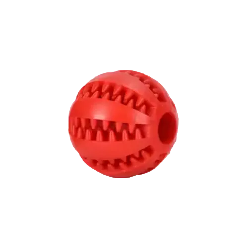 Pelota Mordisco Roja - Juguete dental para perros