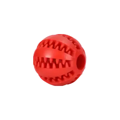 Pelota Mordisco Roja - Juguete dental para perros