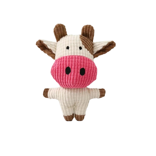 Vaquita Chirriante - Peluche chirriante con forma de vaca para perros